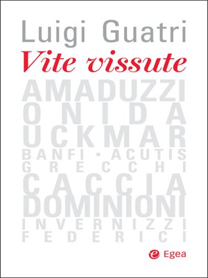 cover image of Vite vissute